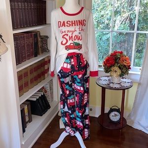 NWOT Matching Family Christmas Truck Pajama Set Women’s Size Medium